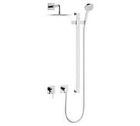 Keuco IXMO set de douche 59604010002, chromé mitigeur, 2 Verbraucher , rosace carrée