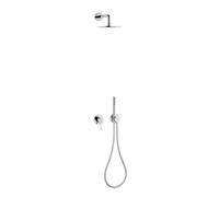 Keuco IXMO - Set de douche avec mitigeur encastré, diamètre 25 cm, chrome 59603010001