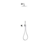 Keuco IXMO - Set de douche avec thermostat à encastrer, 25x25 cm, chrome 59602010002