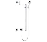Keuco IXMO - Set de douche avec thermostat à encastrer, 25x25 cm, chrome 59605010002