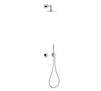 Keuco IXMO - Set de douche avec thermostat à encastrer, diamètre 25 cm, chrome 59602010001
