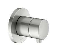 KEUCO IXMO kit de finition 59541211001 finition inox, robinet d'arrêt encastré, rond, pour 1 Verbraucher