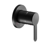 Keuco Ixmo set de finition 59551370301 mitigeur monocommande encastré, rond, noir mat