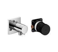 KEUCO Mitigeur thermostatique de douche encastré IXMO Solo chrome rosace carrée 59554010022