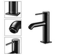 Keuco IXMO Soft 100 Black Selection mitigeur lavabo 59502372100 sans garniture de vidange , noir