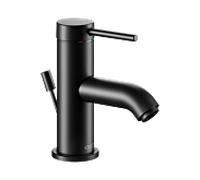 Keuco IXMO Soft mitigeur lavabo 59504372000 saillie 94mm, avec garniture de vidage , noir mat