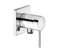 KEUCO IXMO Soft Mitigeur monocommandé pour douche avec raccord de flexible, rosace carrée, 59552010202, Couleur: Chromé