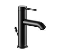 KEUCO IXMO Soft Mitigeur monocommandé pour lavabo 100, avec vidage à tirette, saillie 114mm, 59502372000, Couleur: Noir Mat