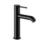 KEUCO Mitigeur lavabo monocommande IXMO Soft – saillie 129 mm – sans vidage à tirette – Noir mat