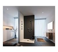 Keuco IXMO SOLO ensemble de douche 59601010001 chrome, avec rosace ronde, 1 consommateur