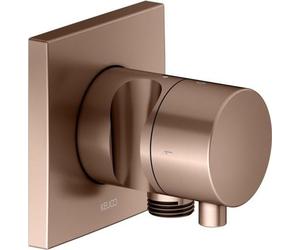 KEUCO IXMO Vanne d'inversion à encastrer 2 consommateurs, raccord de flexible, poignée Comfort et support de douche, avec arrêt, rosace carrée, 59557291202