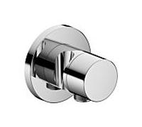 Keuco jeu de garnitures 59541010201 chrome, raccord de tuyau / support de douche, poignée Pure, rond