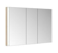 Armoire de toilette KEUCO Somaris avec éclairage 14514853100 120 x 71 x 11,5 cm, murale, 3 portes, décor chêne clair