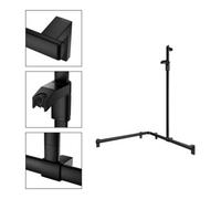 Keuco Keuco AXESS Barre de douche noire, 850/850 mm, avec support, version droite Quantité:1
