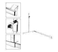 Keuco Keuco AXESS vc, barre de douche 1150/850 mm, avec support de douche, version gauche Quantité:1