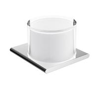 KEUCO Distributeur de savon Edition 400 – avec support, verre dépoli – bronze brossé 11552039000