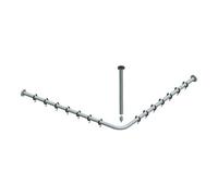 Keuco Keuco Ensemble tringle rideau de douche Plan chromé, pour douche 90x90 cm Quantité:1