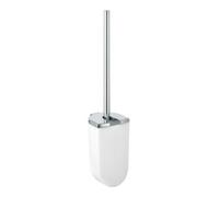 KEUCO Brosse WC Elegance 11664010100 à visser, couvercle métal blanc/chrome