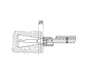 Keuco Keuco Kit de fixation n°11 Plan Care 2x vis bois hexagonales/entretoises/œil Quantité:1