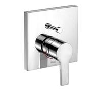 KEUCO EDITION 11 Mitigeur monocommandé encastré pour 2 consommateurs avec dispositif de sécurité, chromé, 51172010282