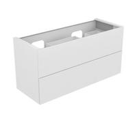 Keuco Keuco Meuble sous lavabo Edition 11 140x70x53,5 cm, laque satinée, verre teinté clair petit Quantité:1