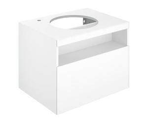 Keuco Keuco Meuble sous lavabo Stageline 65x55x49 cm, D env., G env. coulissant, avec éclairage, avec mitigeur Quantité:1