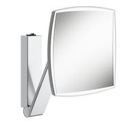 KEUCO – Miroir cosmétique mural iLook_move 17613139004 éclairé LED x5 chrome noir brossé