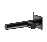 Keuco Keuco Mitigeur lavabo monocommande IXMO Pure A 197 mm, noir mat, montage mural, rosace d’angle Quantité:1