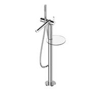 KEUCO Mitigeur monocommande baignoire Edition 400 – Sur pied – Bronze brossé – Portée 315 mm
