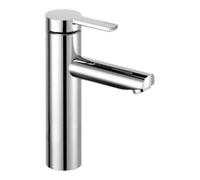 KEUCO PLAN blue, Mitigeur monocommandé pour lavabo 130, sans vidage à tirette, saillie 125mm, 53902070102, Couleur: acier inoxydable