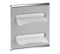 Keuco Plan Integral Modul lavabo 2 326 x 325 x 143 mm gauche avec distributeurs de serviettes en papier - chromé/blanc laqué - 44985015101