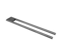 KEUCO EDITION 400 porte-serviettes, 2 bras, fixe, 450 mm, 11518130000, Couleur: Chrome noir brossé