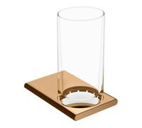 KEUCO Porte-verre Edition 400 – Gobelet cristal véritable, bronze brossé 11550039000