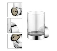 KEUCO REVA porte-verre, verre en cristal véritable, 12850019000