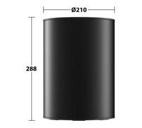 Keuco Keuco Poubelle Plan 5 l, avec couvercle plastique gris-noir mat Quantité:1
