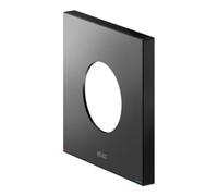 KEUCO Rosace murale surdimensionnée pour mitigeur monocommande et mitigeur de douche encastré, carrée, 59551370092, Couleur: Noir Mat