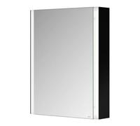 Keuco Keuco Somaris Armoire miroir 1 porte 65x73x13 cm, en applique, raccords, noir mat Quantité:1