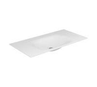 KEUCO EDITION 11 Lavabo à encastrer en Varicor, 1400x17x535mm, sans trou pour robinetterie, sans trop-plein, blanc, 31270701400