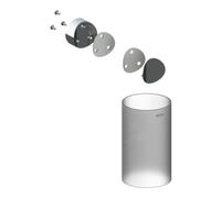 Keuco Reva - Récipient de rechange WC, verre / chrome 19964010008