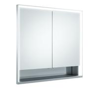 Keuco Keuco Vis à aggloméré portes courtes Royal Lumos 80x73x13cm, avec Abl, blanc, 2 portes, avec Hz Quantité:1