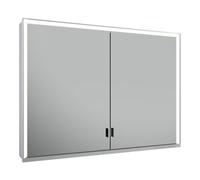 Keuco Keuco Vis pour panneau porte longue Royal Lumos 100x73x16cm, o Abl, WV, 2 portes, alu anodisé argenté Quantité:1