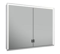Keuco Keuco Vis pour panneau porte longue Royal Lumos 90x73x16cm, sans Abl, WV, 2 portes, alu anodisé argent Quantité:1