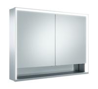 Keuco Keuco Vis pour panneaux portes courtes Royal Lumos 100x73x16cm, avec Abl, WV, 2 portes, alu anodisé argent Quantité:1