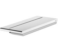 Keuco Koll.2, tablette de douche, aluminium, 274 x 100 mm, support en verre, magnétique, argent anodisé, 1 pièce.