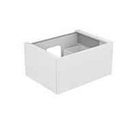 KEUCO EDITION 11 meuble sous-lavabo, 1 tiroir frontal, 700x350x535mm, 31341370000, Corps/Avant: Vernis texturé à la truffe / Vernis texturé à la truffe