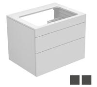 Keuco Meuble sous-lavabo EDITION 400 700 x 546 x 535 mm, sans percement pour robinetterie anthracite/anthracite
