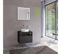 Keuco Meuble sous-vasque Stageline 32853970000 65 x 55 x 49 cm, décor vulcanite, verre vulcanite satiné, sans électricité