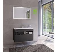 Keuco Meuble sous-vasque Stageline 32872970000 100 x 62,5 x 49 cm, décor vulcanite, verre vulcanite dépoli, sans électricité