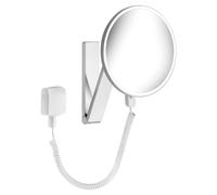 KEUCO Miroir cosmétique iLook_move 17612019001 – rond Ø21,2 cm, éclairé, chromé, grossissement x5