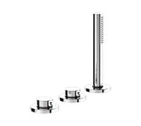 Keuco mitigeur de Edition 400 51530010500 en chrome, monté sur jante